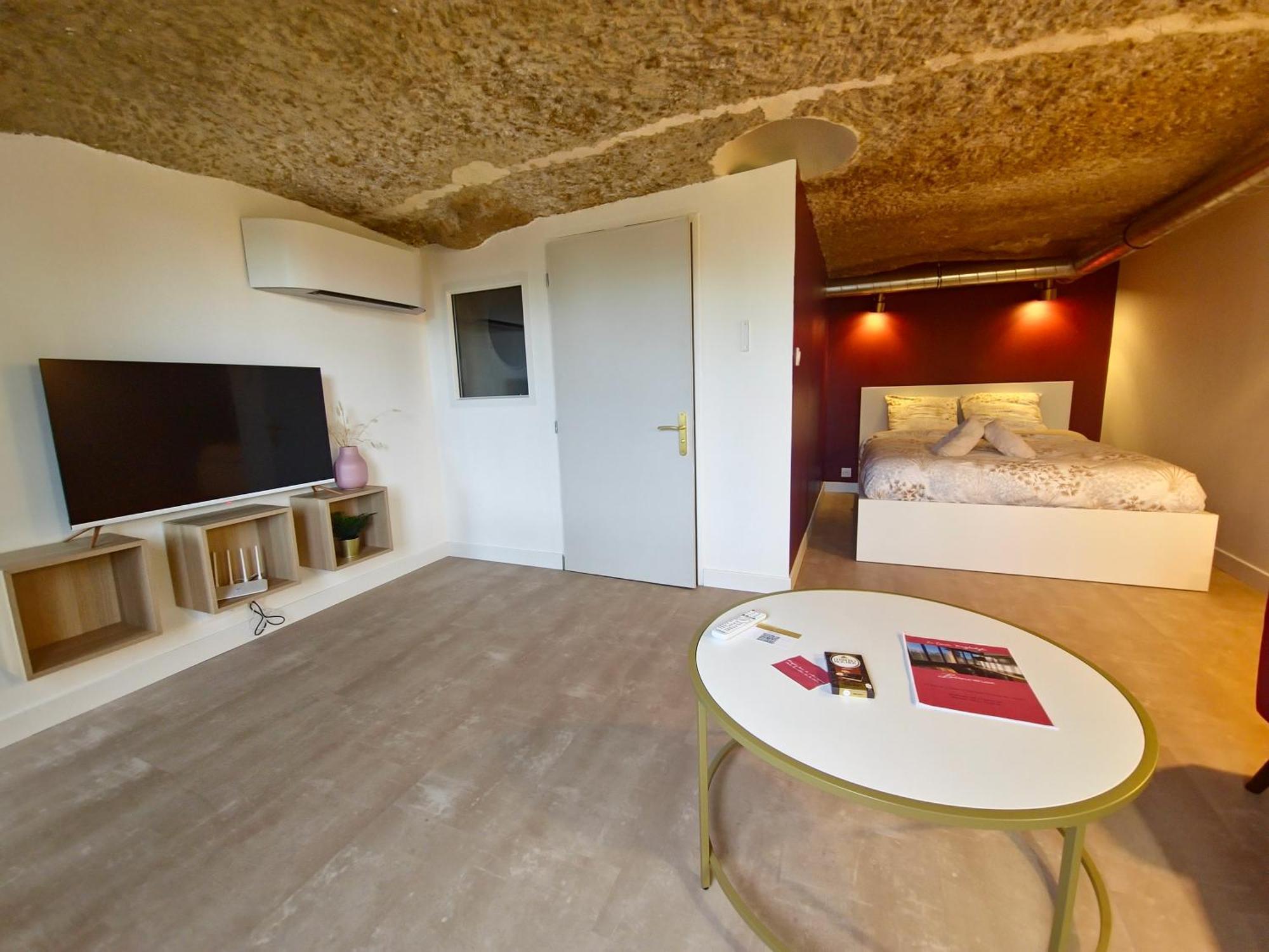 Le Cocon Troglodyte Apartamento Saint-Étienne-de-Chigny Exterior foto